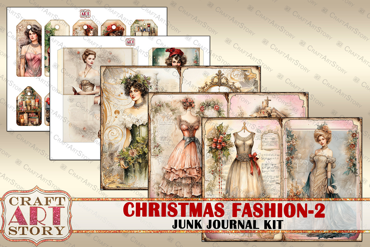 Christmas Fashion-2, a Person Illustration by CraftArtStory (Photo 6 of 7)