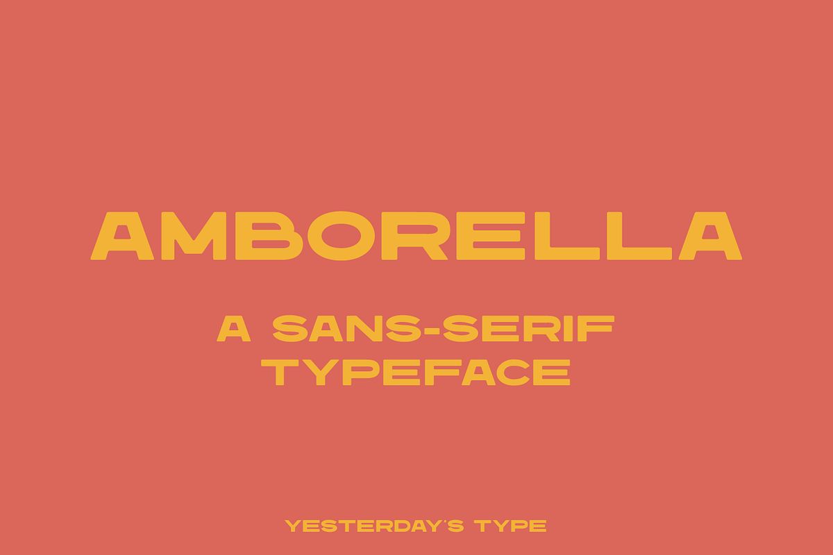 Amborella | Wide Display Typeface, a Sans Serif Font by Yesterday's Type (Photo 1 of 3)