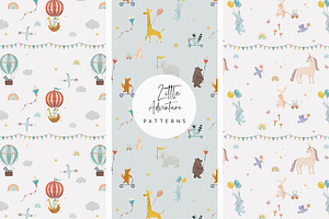 Little Adventure. Clipart & Patterns