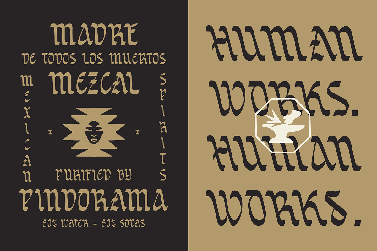 SFC SORTVANE, a Blackletter Font by Skilline Supply Co. (Photo 3 of 8)