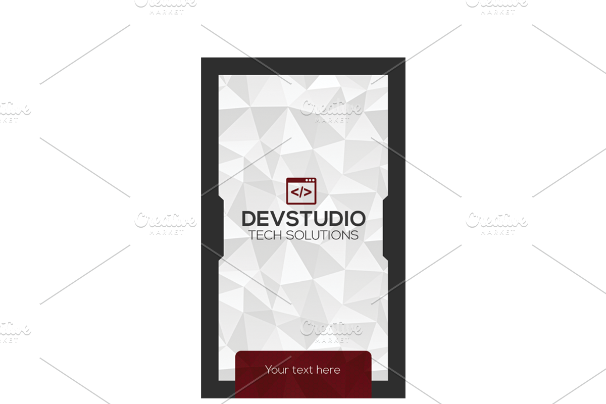 Red modern business card, a Business Card Template by A.Lamprianidis (Photo 2 of 3)