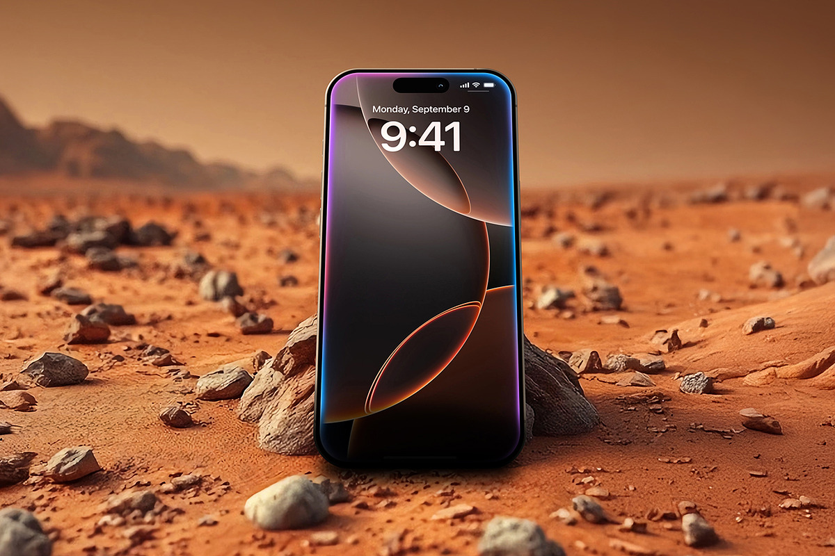 iPhone 16 Pro Mockups - Mars, an iPhone Mockup by viworx (Photo 4 of 8)
