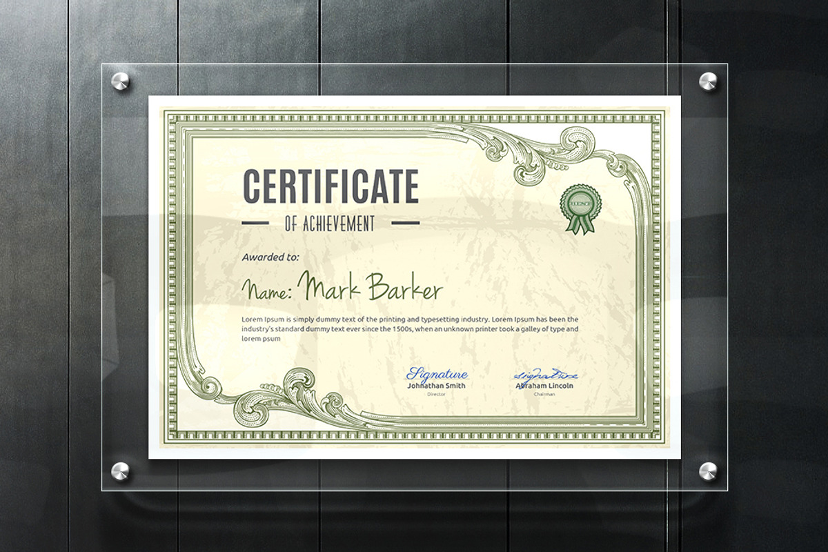 Vintage Certificate Bundle - MS Word, a Stationery Template by Curve Design (Photo 25 of 27)
