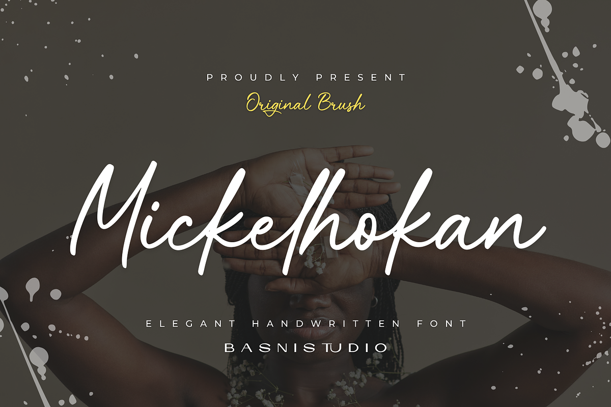 Mickelhokan a Handwritten Font, a Font by Basnistudio (Photo 1 of 12)
