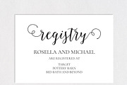 Registry Cards Editable SHR460, an Invitation Template by Shafura_Wedding (Thumbnail 3 of 5)