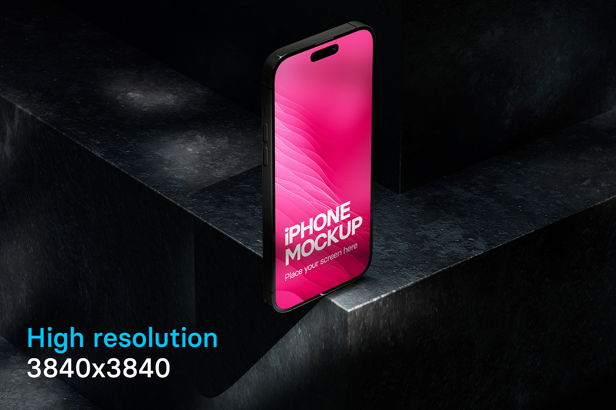 iPhone 14 Pro Max Mockup bundle, an iPhone Mockup by Blue Monkey Media (Photo 3 of 5)