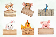 Peeking Farm Animal PNG Clipart, an Illustration by Creative Art (Thumbnail 8 of 9)