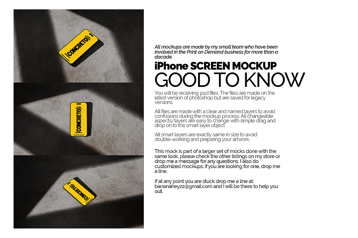 Concreto iPhone Mockup Bundle, an iPhone Mockup by Banana Mockups (Photo 5 of 5)