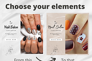 32 MANICURE Instagram Canva Template, a Social Media Template by Talipic Designs (Thumbnail 5 of 7)