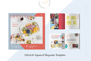 Lifestyle Squared Magazine Template, a Magazine Template by Creative Day