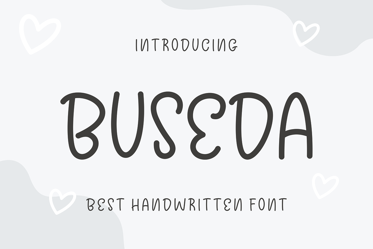 Buseda Font, a Font by Jhon.aburame (Photo 1 of 5)