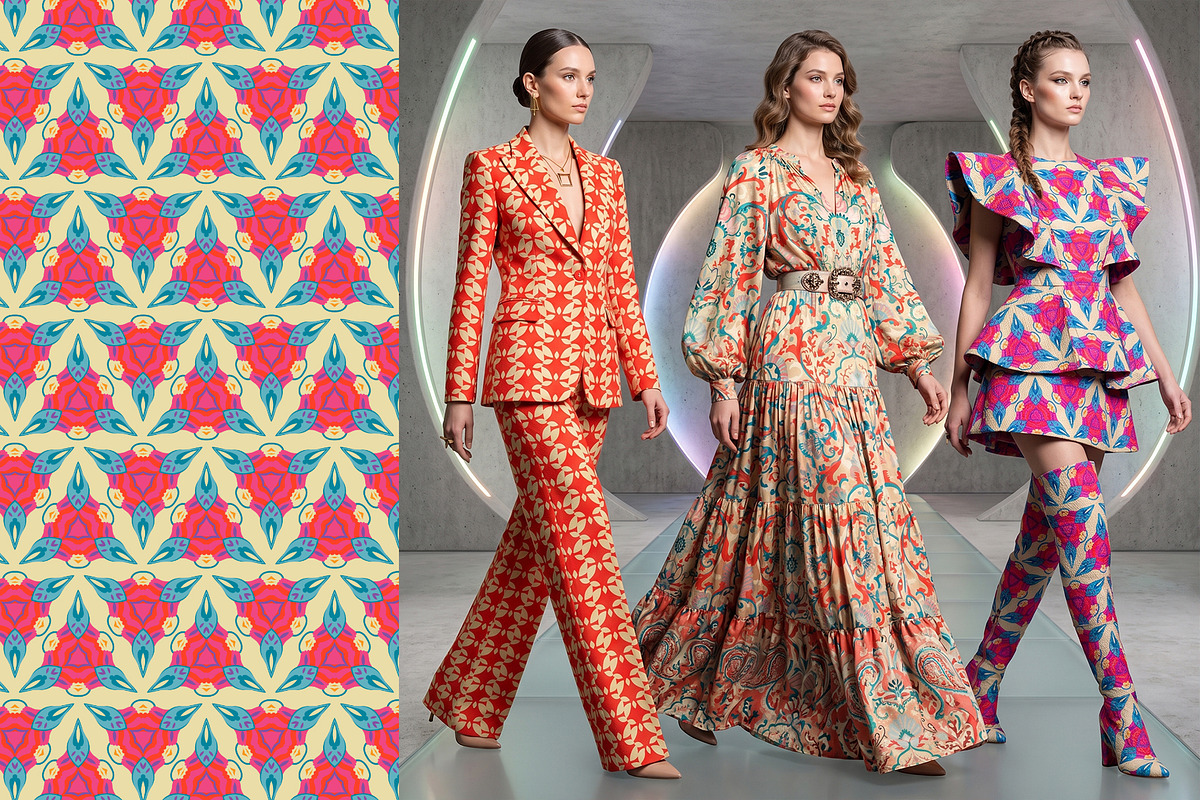 Electric Bohemia Seamless Patterns, a Pattern Graphic by Sonulkaster (Photo 9 of 10)