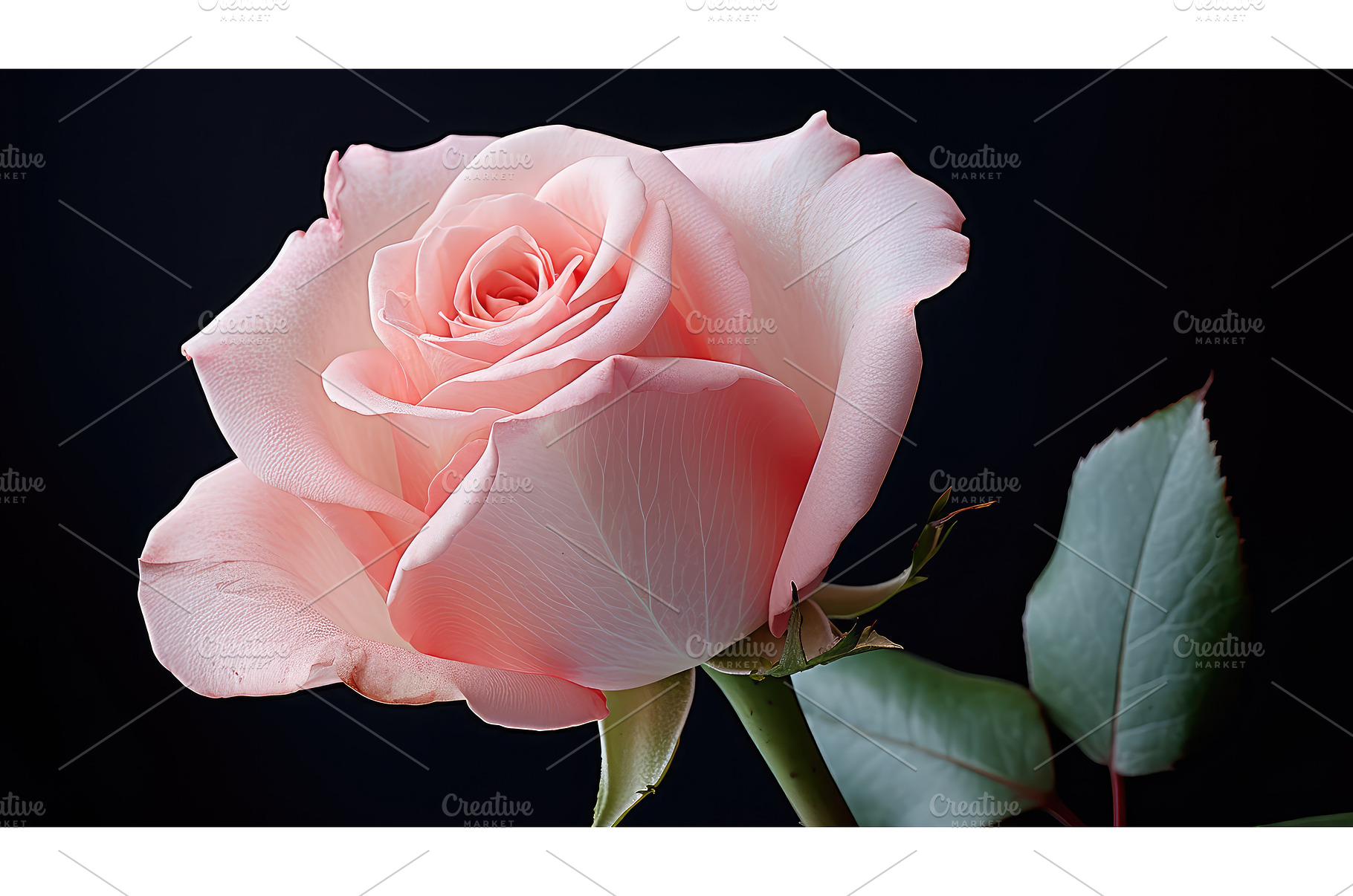 delicate pale pink roses ai, a Background Photo by pikepicture