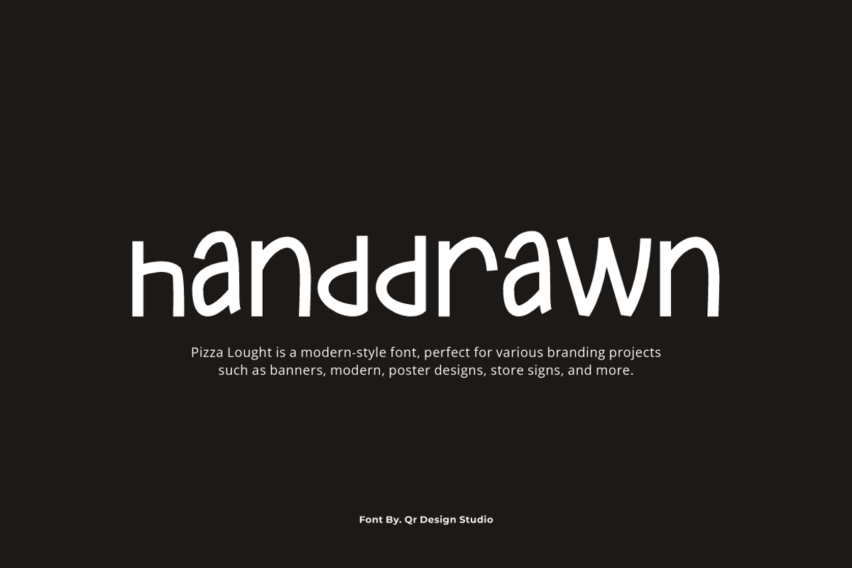 Pizza Lought - Food Font, a Sans Serif Font by Iqsiart Studio (Photo 3 of 7)