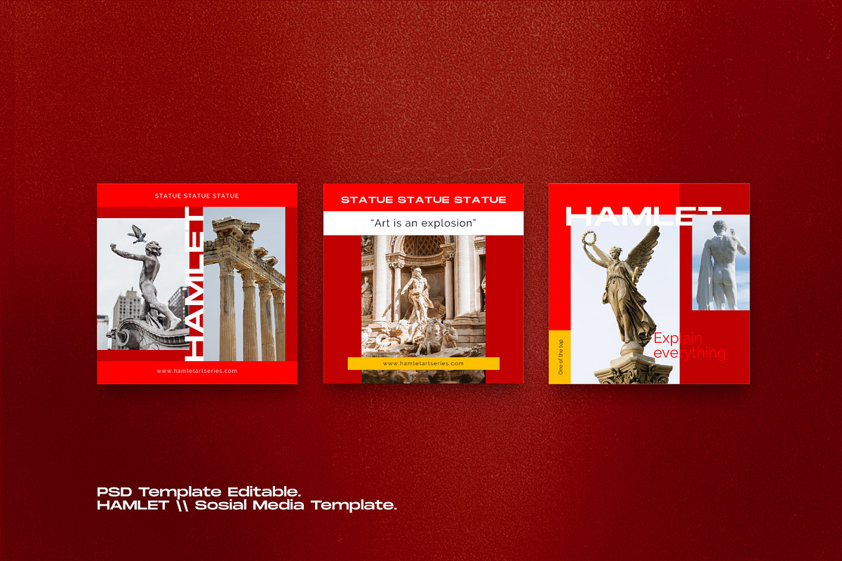 Hamlet - Social Media KIT Bundle, a Social Media Template by Dirtytemp Studio (Photo 3 of 14)