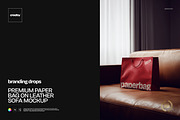 Premium Paper Bag on Sofa Mockup, a Packaging Mockup by creatsy5 (Thumbnail 1 of 5)