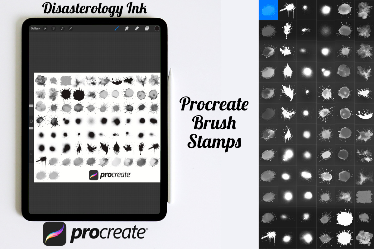 Splash Splatter Marks Set 3 Stamps, a Brush Add-On by Disasterology Ink (Photo 3 of 10)