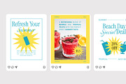 Summer Juice Sale - Instagram Post, a Social Media Template by Izdihaar_Studio (Thumbnail 2 of 4)
