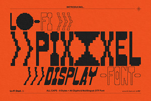 Lo-Fi PIXXXEL Display Font