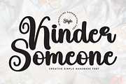 Kinder Someone | Script Font, a Handwritten Font by Scratchones (Thumbnail 1 of 8)