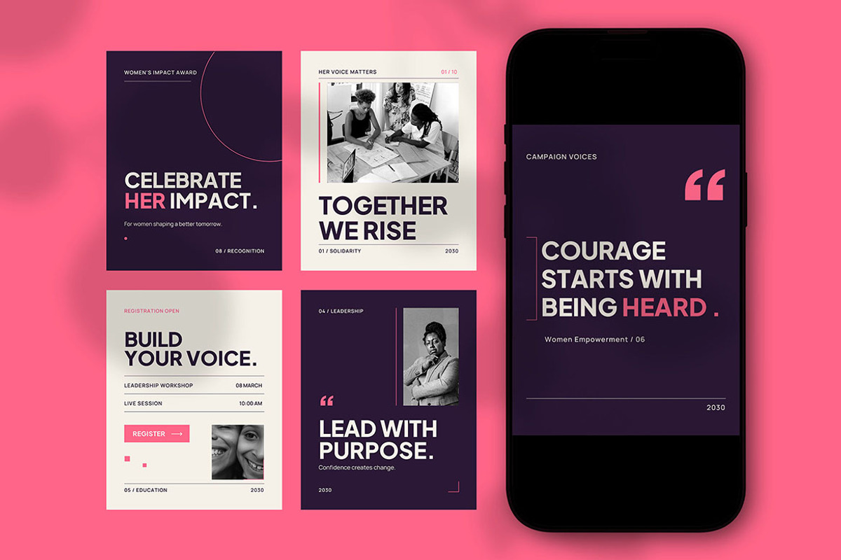 Women Empowerment Social Media, a Social Media Template by Pitchlook.Studio (Photo 3 of 3)