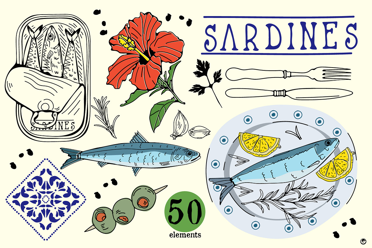Sardines, a Food Illustration by Olillia (Photo 1 of 6)