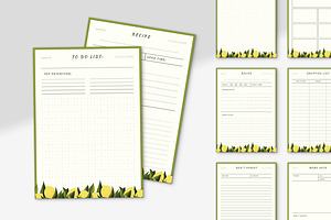 Lemon Planner Set