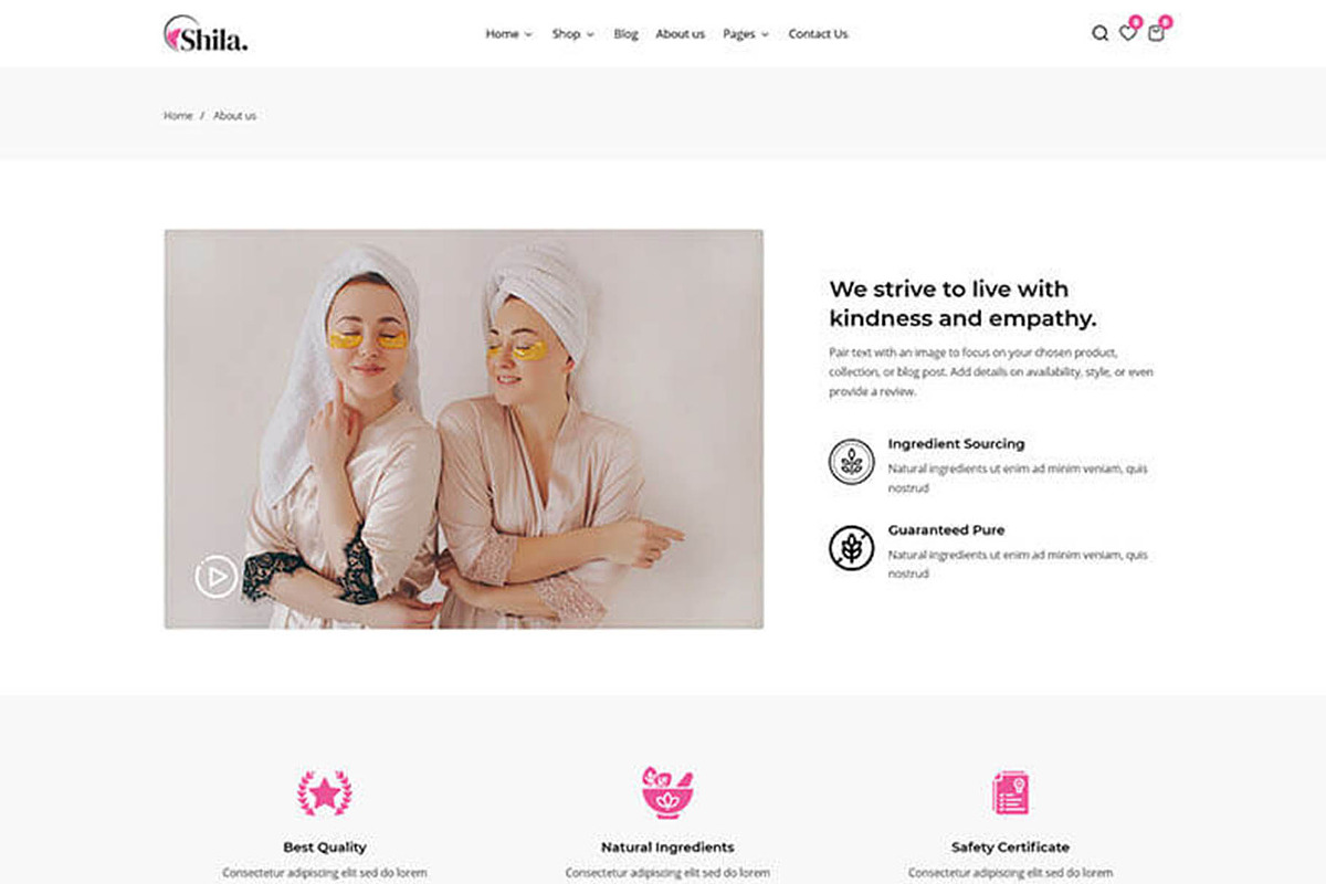 Shila - Cosmetics Shopify Theme, a Shopify Template by Team90Degree (Photo 5 of 14)