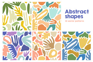 Abstract Shapes Seamless Patterns