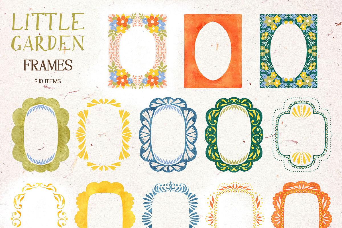 Little Garden | Frames Clipart, an Object Graphic by GVGraphics (Photo 9 of 12)