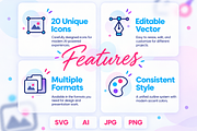 FutureFlow AI Feature Icons, an Outline Icon by Premast (Thumbnail 3 of 4)
