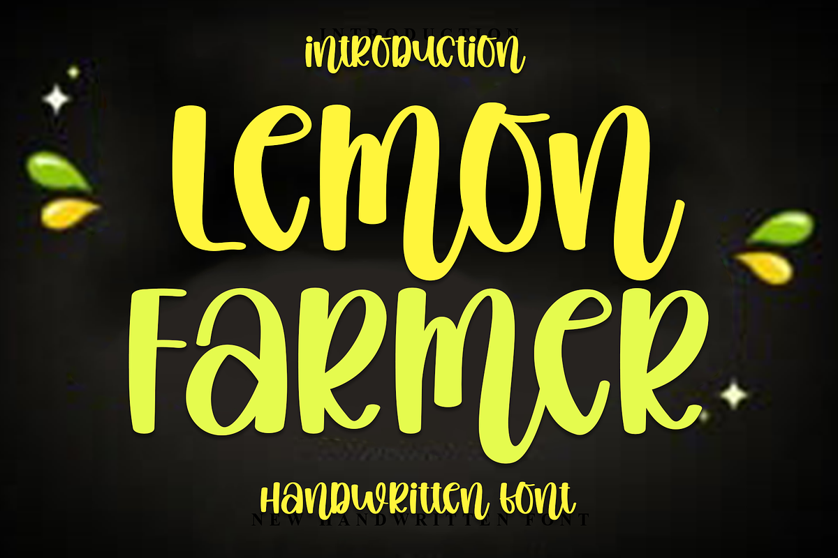 Lemon Farmer, a Handwritten Font by FreshTypeINK (Photo 1 of 8)