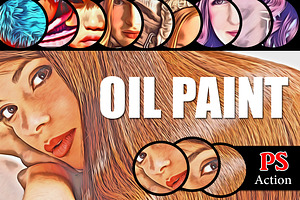 (SALE 85%) Oil Paint PS Action