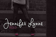 Jennifer Lynne Bold, a Script Font by Brittney Murphy Design (Thumbnail 1 of 3)