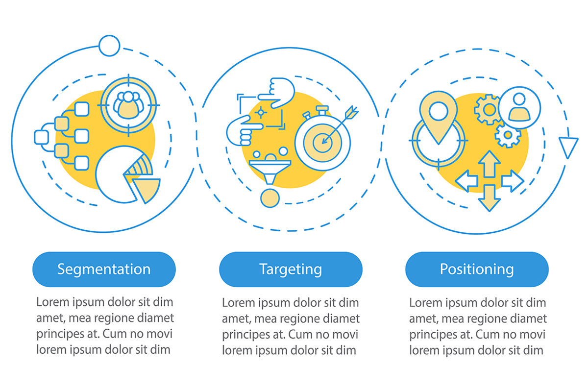 STP infographic template, a Templates & Theme by IMG visuals icons