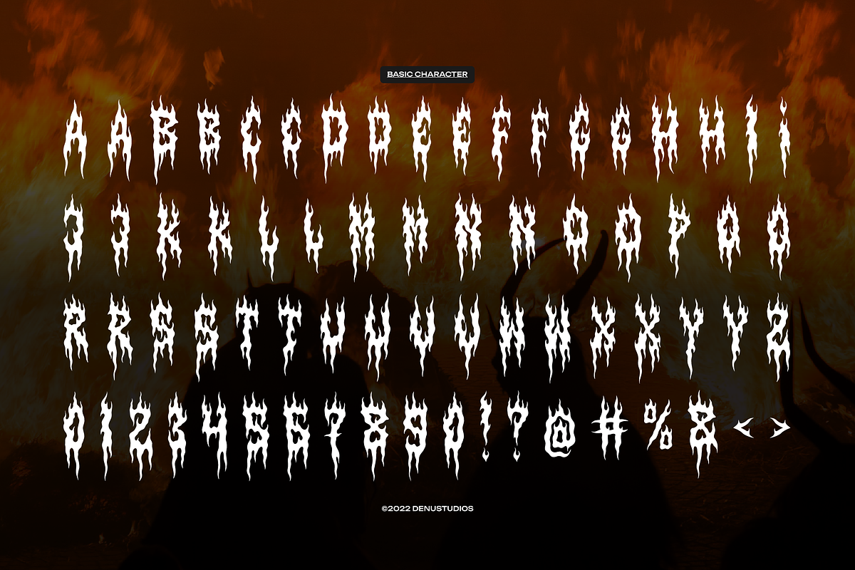 Huruhara | Black Metal Font, a Blackletter Font by Denustudios (Photo 10 of 12)
