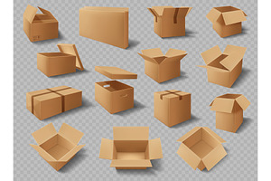 Cardboard Boxes, Packages, Packs