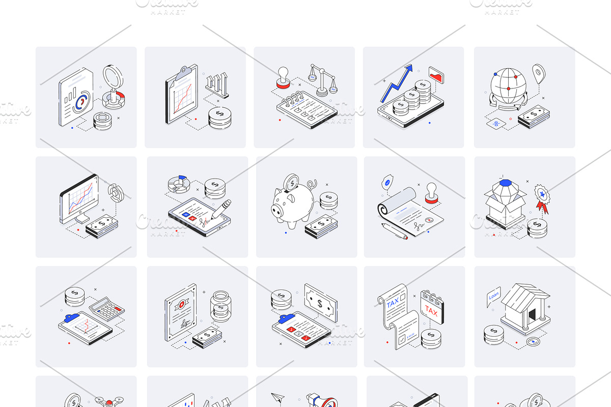 Animated Growth Icons, an Icon by Vectors Market (Photo 7 of 7)
