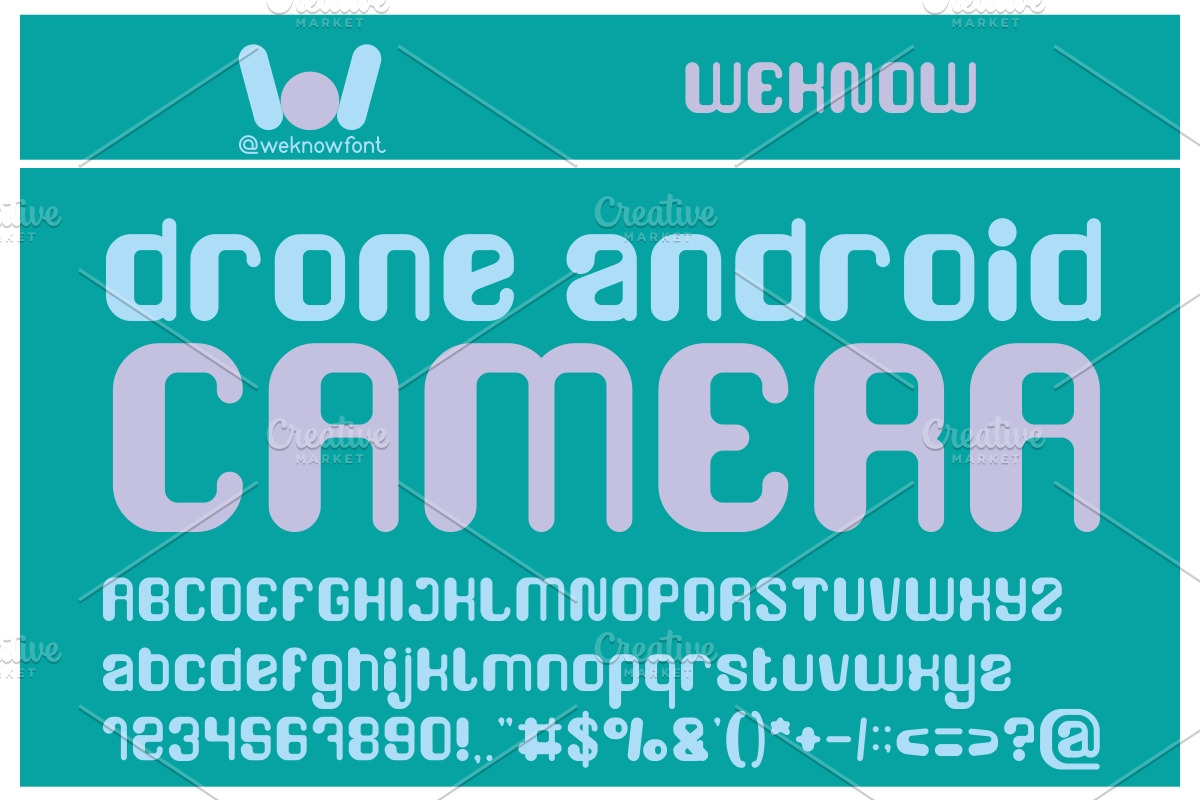 friendly robot font, a Font by weknow (Photo 2 of 5)