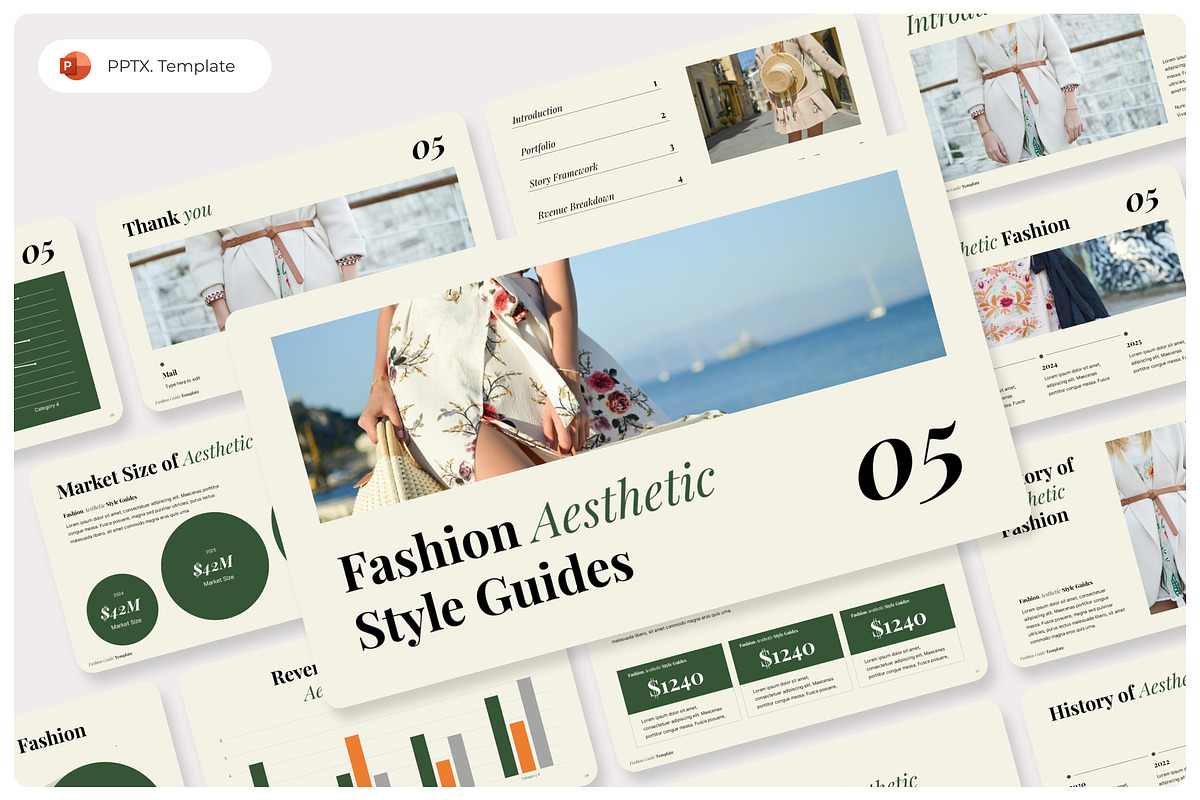 Aesthetic Fashion Guide PowerPoint, a Presentation Template by Premast (Photo 1 of 4)
