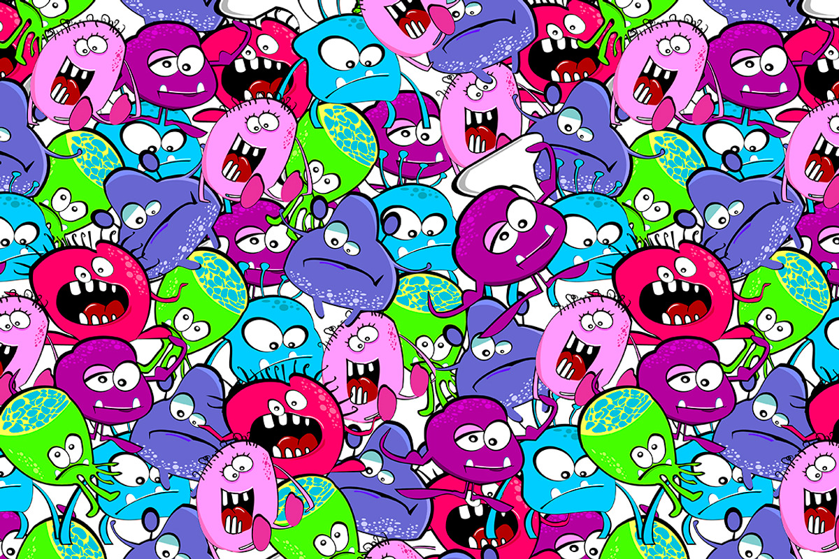 Color monsters big set, an Illustration by lidiya_zayac (Photo 5 of 5)