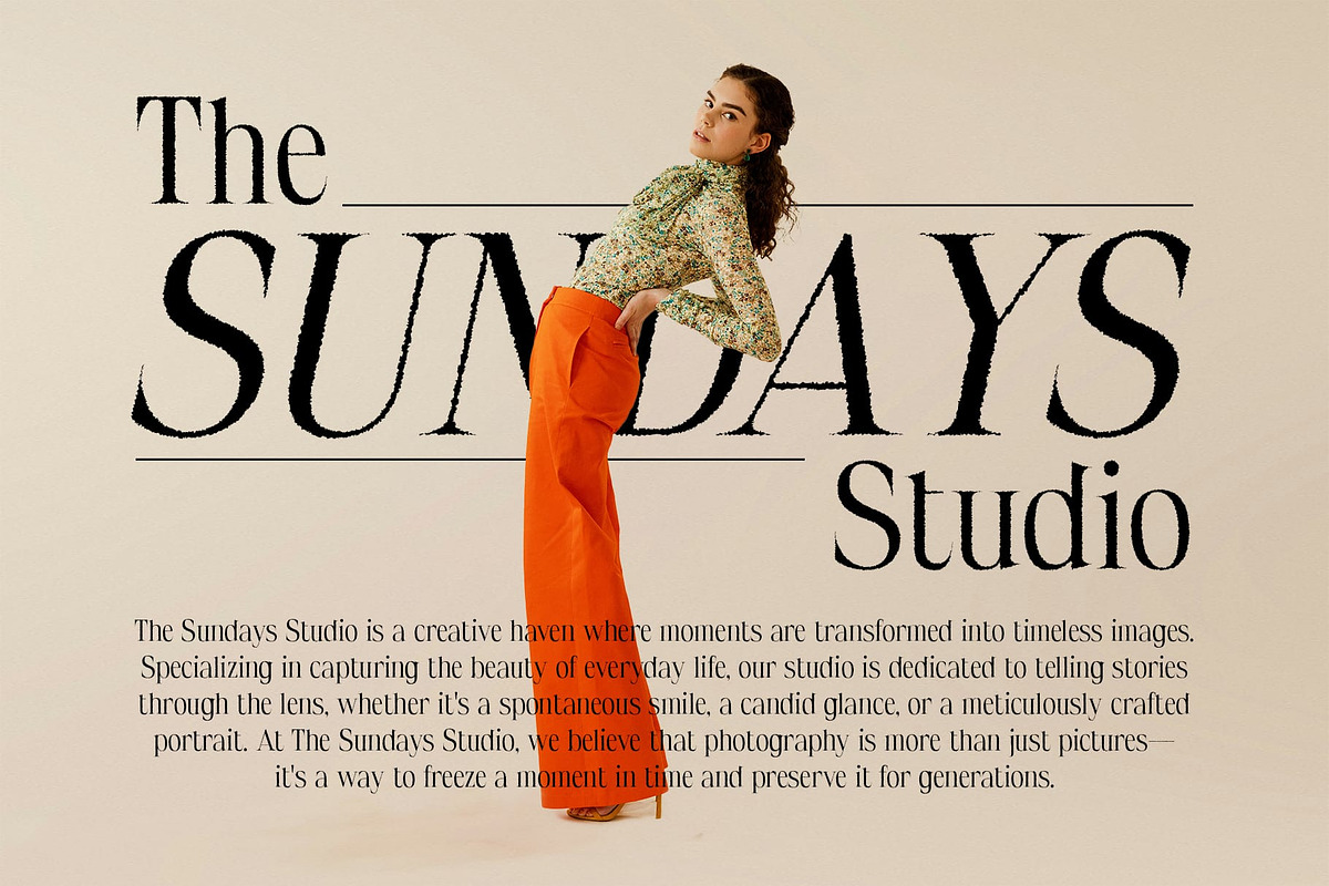 Dincy Rough, a Serif Font by Craft Supply Co. (Photo 3 of 8)