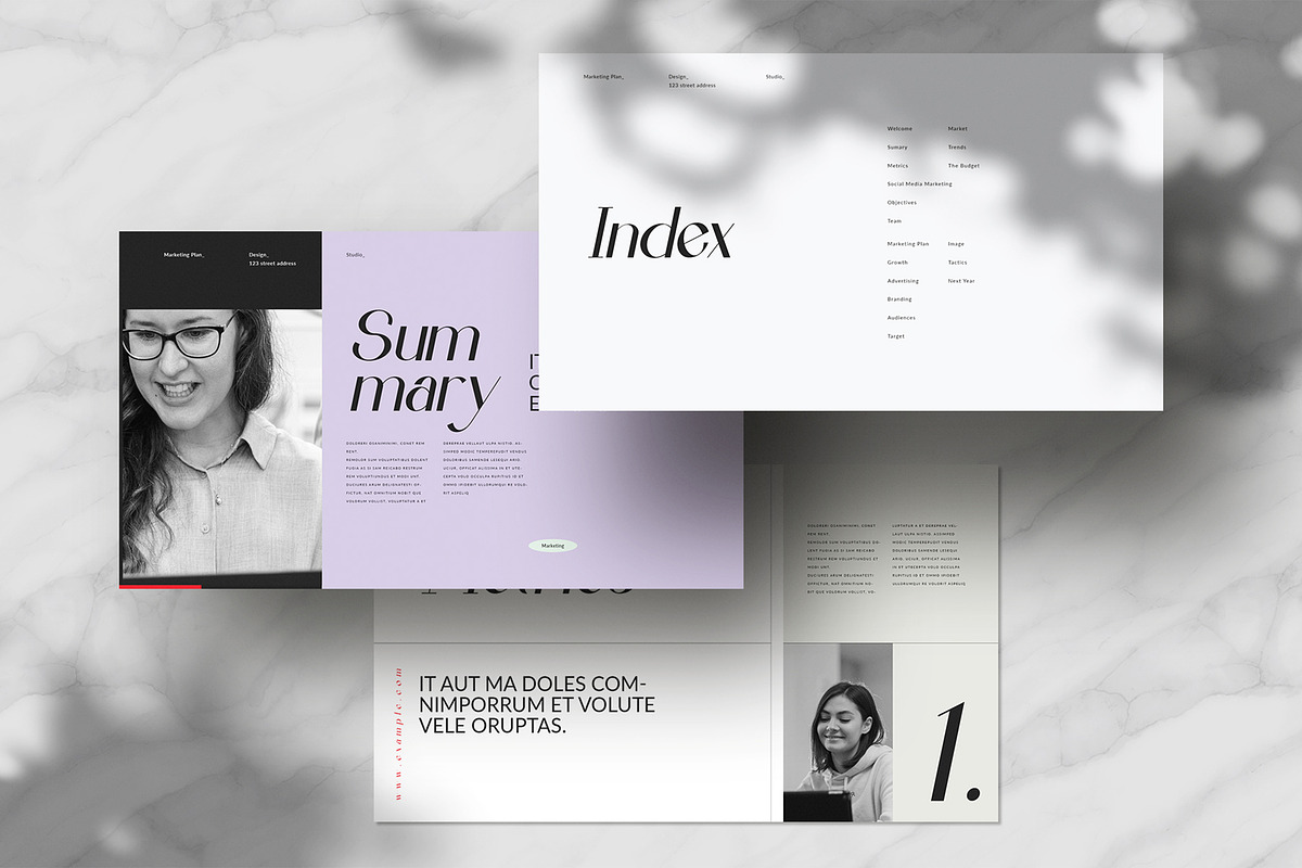 Marketing Plan Presentation Template, a Presentation Template by White Graphic (Photo 3 of 7)