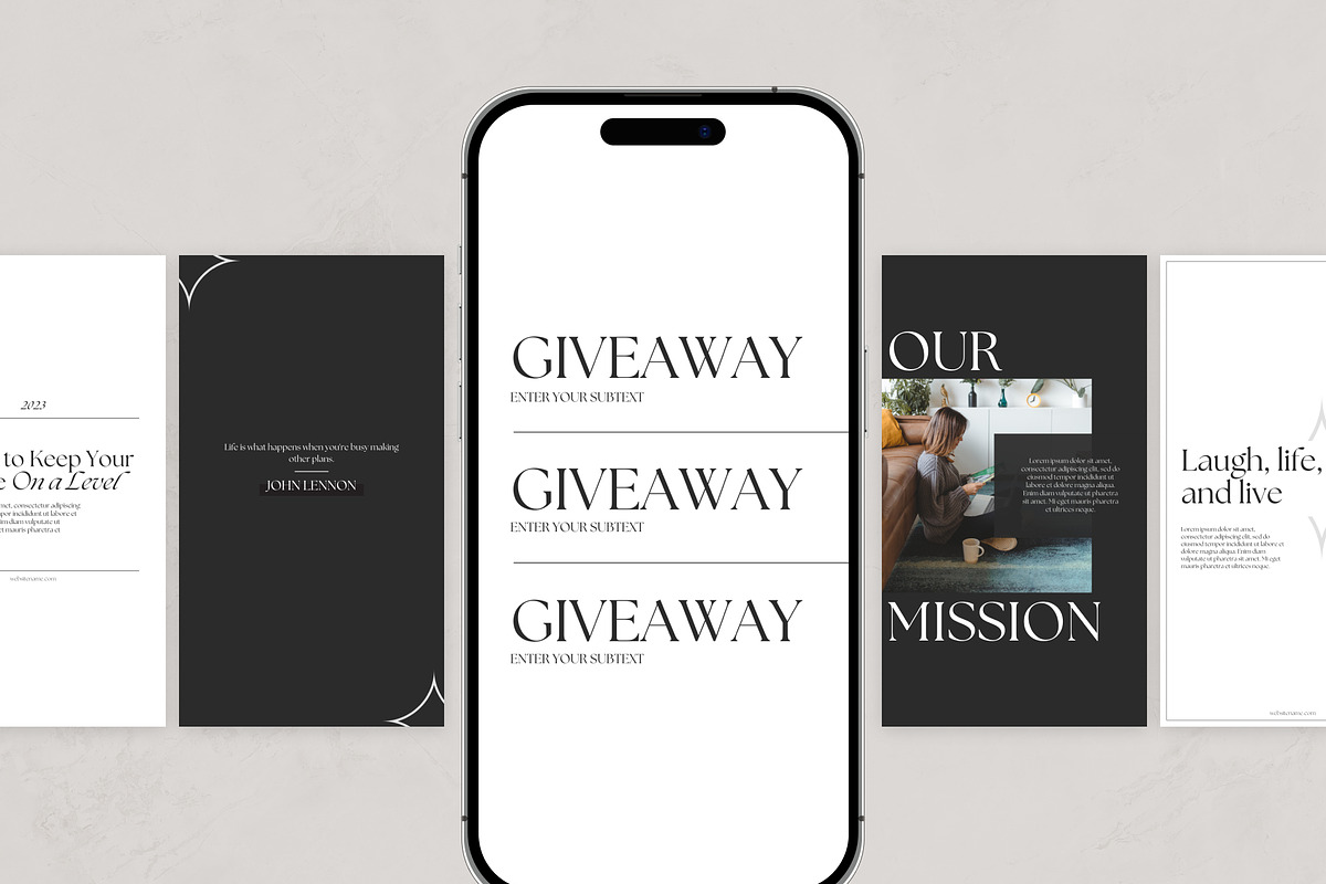 Stories Instagram templates Canva, a Social Media Template by VeliusCreativeStudio (Photo 4 of 6)