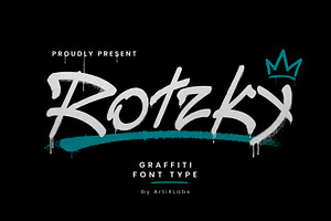 Rotzky Graffiti Type Streetwear Font