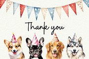 Pawfect Birthday Dog Breeds Clipart, an Object Graphic by Anna Design Studio (Thumbnail 10 of 10)
