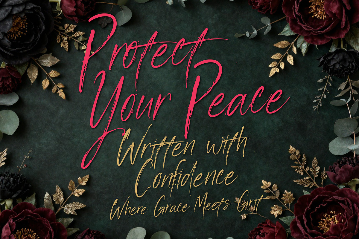 Manstera Leviosa - Expressive Script, a Script Font by HypeWorksCo (Photo 13 of 15)