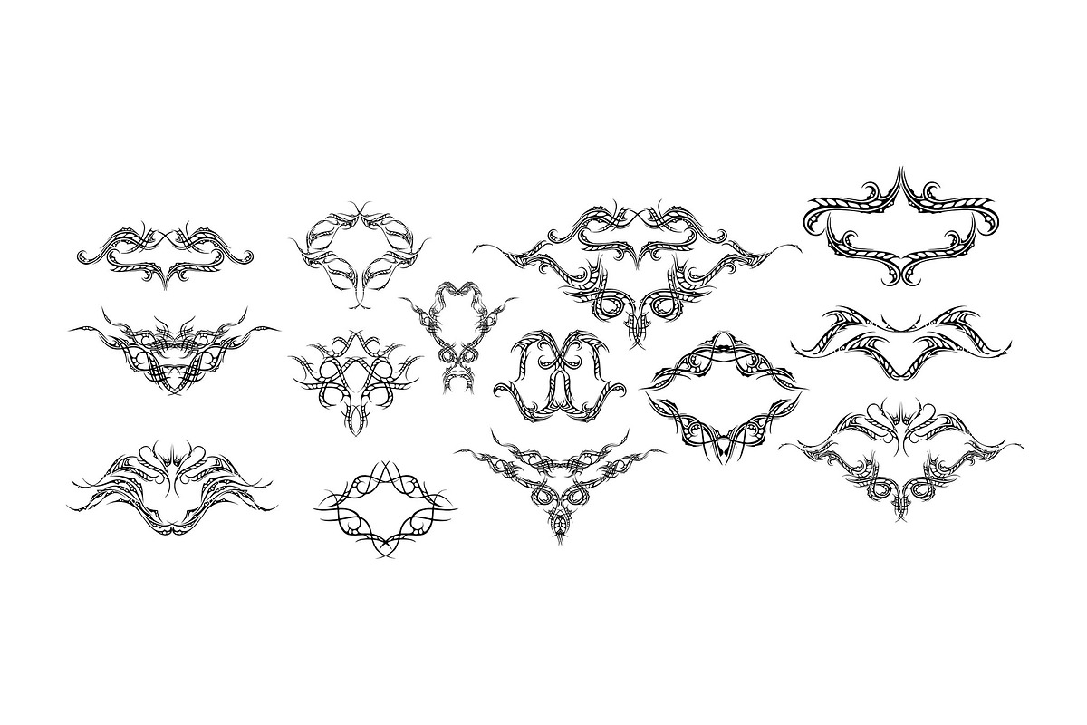 Tattoo Toolkit(Vector, PNG, Brushes), a Brush Add-On by xresch (Photo 21 of 26)