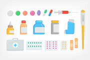 Pills and drugs set, backgrounds, a Healthcare Illustration by Good Studio (Thumbnail 4 of 8)