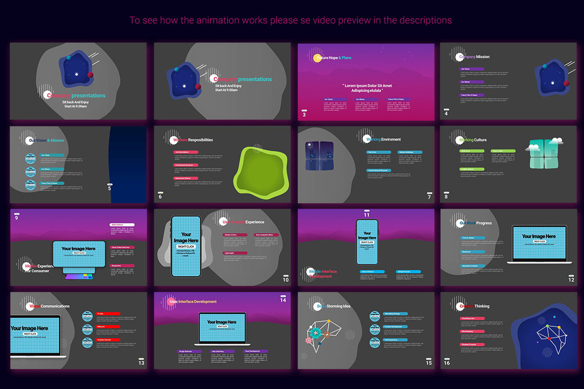 Animated PowerPoint Template, a Presentation Template by SCworkspace (Photo 23 of 25)